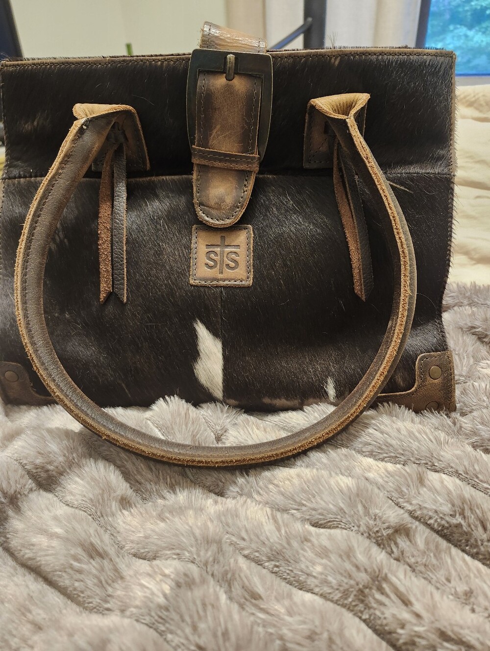 STS Ranch Brown Cowhide Leather Purse